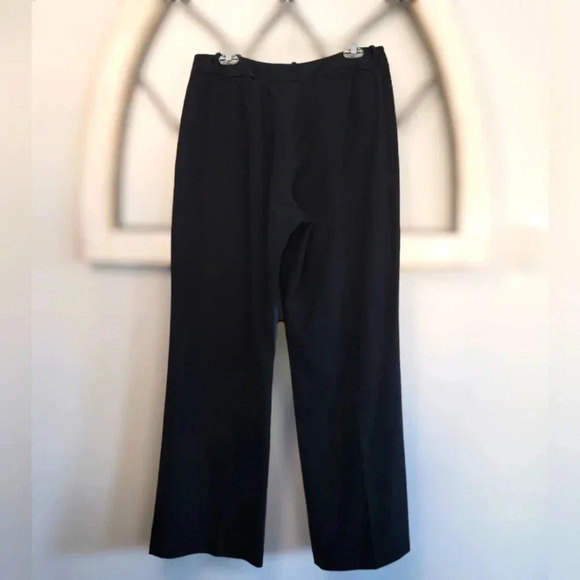 Scott Taylor Black Wide Leg Dress Pant Size 12 - Picture 2 of 5